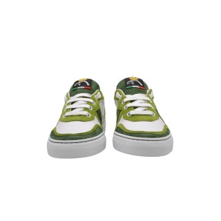 sneakersy ze skóry i zamszu