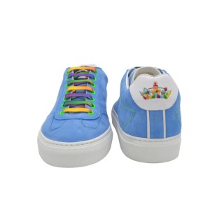 Jasnoniebieskie giemza Sneakersy PS