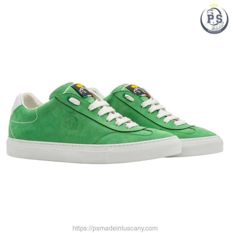 Handmade Green Nubuck PS Sneakers