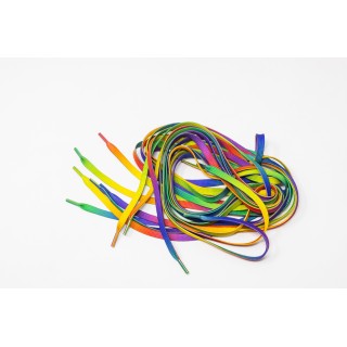 Sznurówki PS Tęczowe