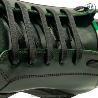 Vinci: sneakers di lusso in pelle Antich Verde Bottiglia