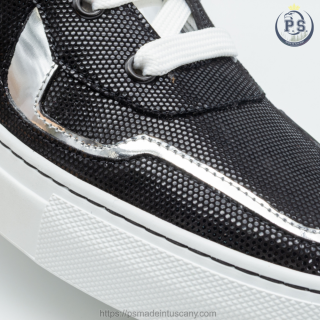 Lucca - Handcrafted Suede Sneakers | Silver Details & Comfort