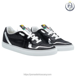 Lucca - Sneakers Artigianale Toscana | Camoscio e Dettagli Argentati