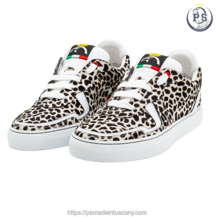 Sneakers PS Sara Artigianali Cavallino Leopardo