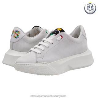 Women's White Nubuck Sneakers | Tuscan Handcrafted