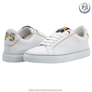 Sneakers Donna Bianche e Dorate | Artigianato Toscano