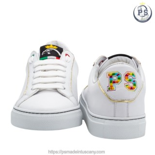 Sneakers Donna Bianche e Dorate | Artigianato Toscano
