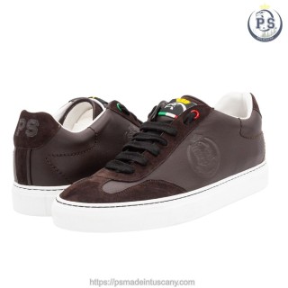 Men's Brown Leather Sneakers | Tuscan Handcrafted