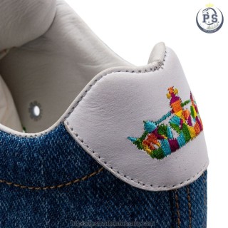 Men's Denim Sneakers with Studs | Tuscan Handcrafted