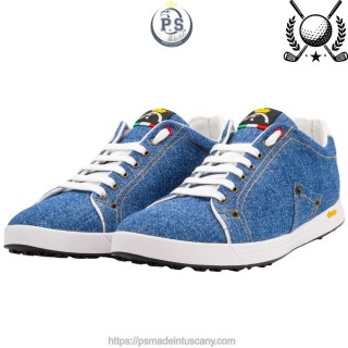 Sneakers Golf in Denim Jeans PS Siena | Suola Vibram®