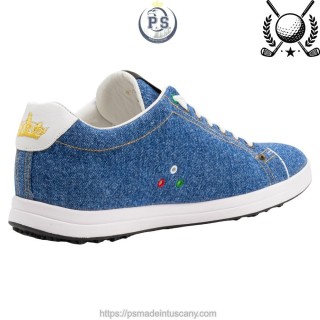 Sneakers Golf in Denim Jeans PS Siena | Suola Vibram®