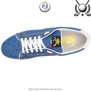 Sneakers Golf in Denim Jeans PS Siena | Suola Vibram®