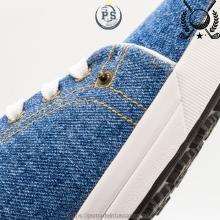 Sneakers Golf in Denim Jeans PS Siena | Suola Vibram®