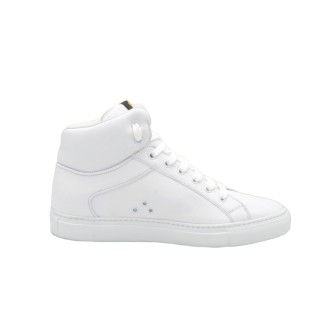 Men's PS High Sneakers in White Leather