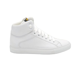 Men's PS High Sneakers in White Leather