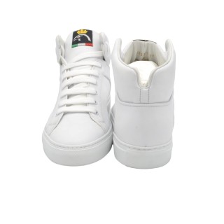 Men's PS High Sneakers in White Leather