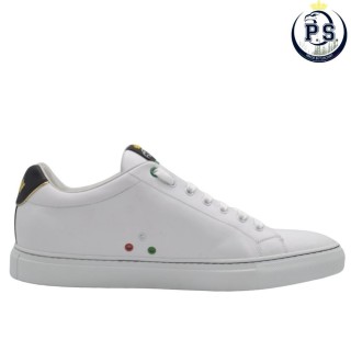 białe skórzane męskie Sneakersy PS