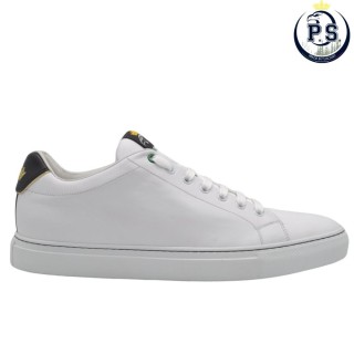 białe skórzane męskie Sneakersy PS