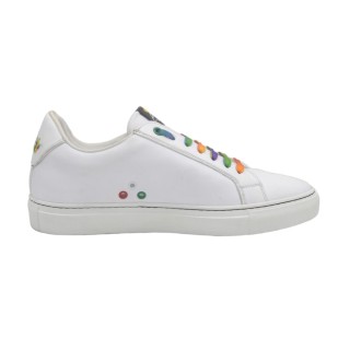 Sneakers PS da donna Artigianali In pelle Bianca