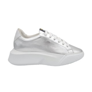 Handmade High Sneakers PS Caterina Silver