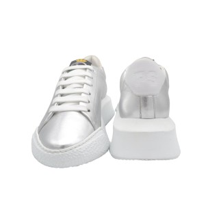 Handmade High Sneakers PS Caterina Silver