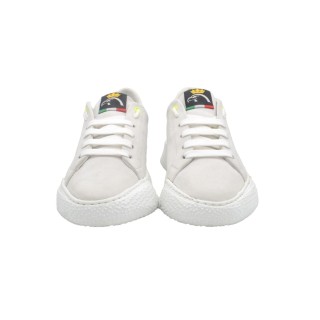 Handcrafted High Sneakers PS Caterina White