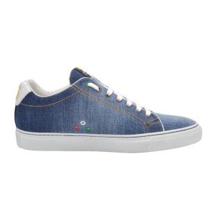 Handmde Men's PS sneakers in blue demin