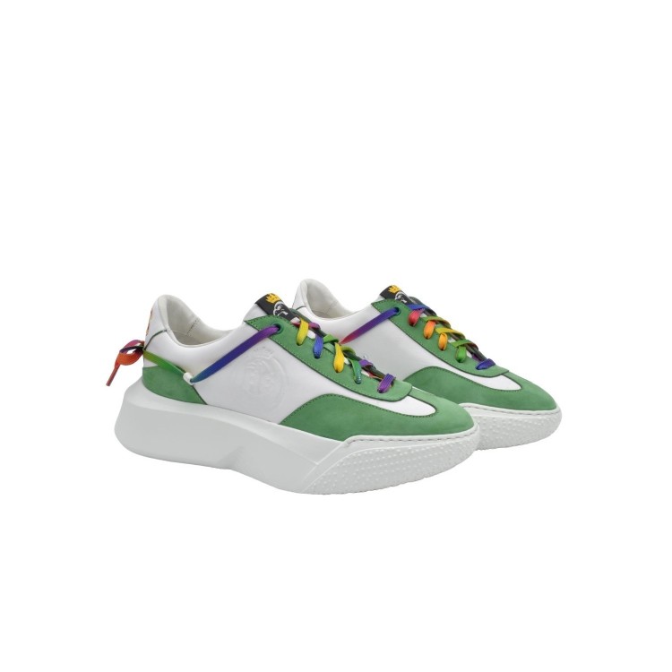 Women's Handcrafted PS Sneakers with Leather Platform