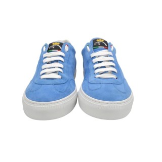 Sneakers PS alte Fatte a mano in pelle Nera