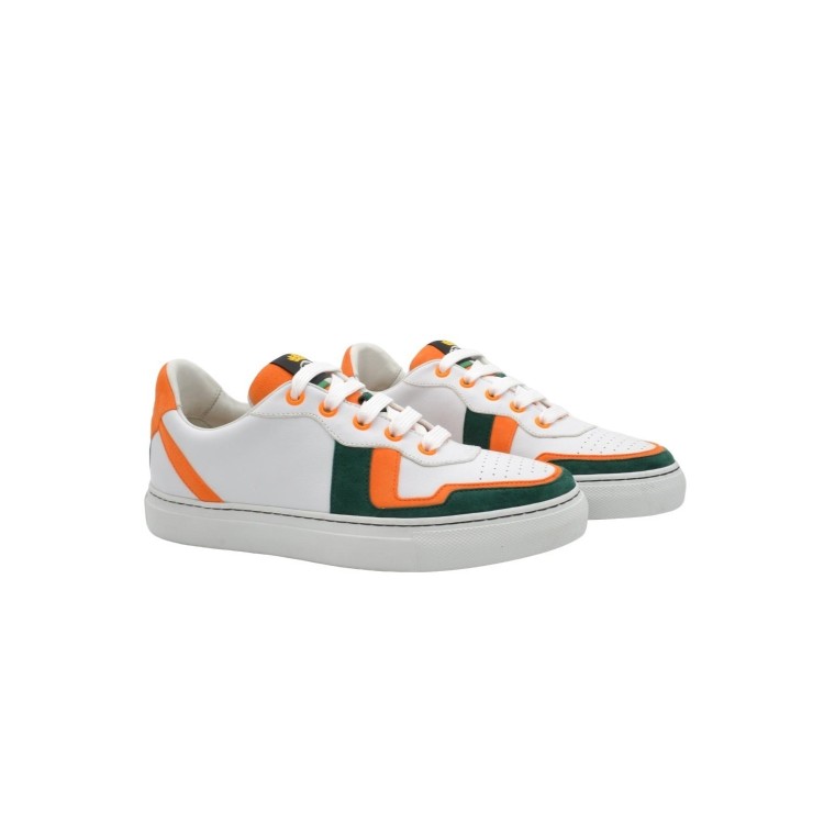 Sneakersy PS Sara Zielony i pomarańczowy